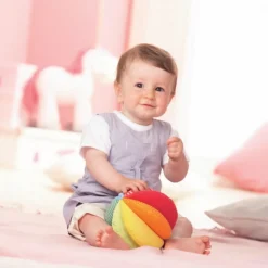 Bolde|Babylegetøj<Haba Aktivitetsbold - Regnbue, Ø15 cm