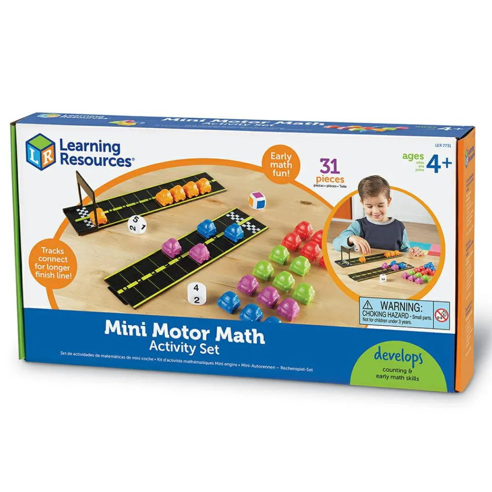 Montessori<Learning Resources Aktivitetssæt - Tæl mini biler