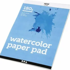 Tegne- & Malegrej<Creativ Company Akvarelblok A4 / 180 gr. - Hvid, 20 ark