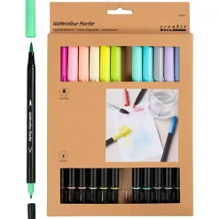 Voksenværk|Påske<Creativ Company Akvareltusser - Pastel, 12 stk