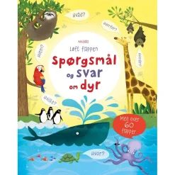 Sprog & Leg|Børnebøger< Alvildas løft flappen - Spørgsmål og svar om dyr