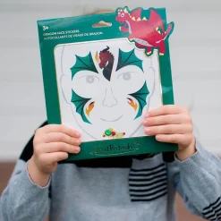 Halloween|Fastelavn<Great Pretenders Ansigtsklistermærker - Drage