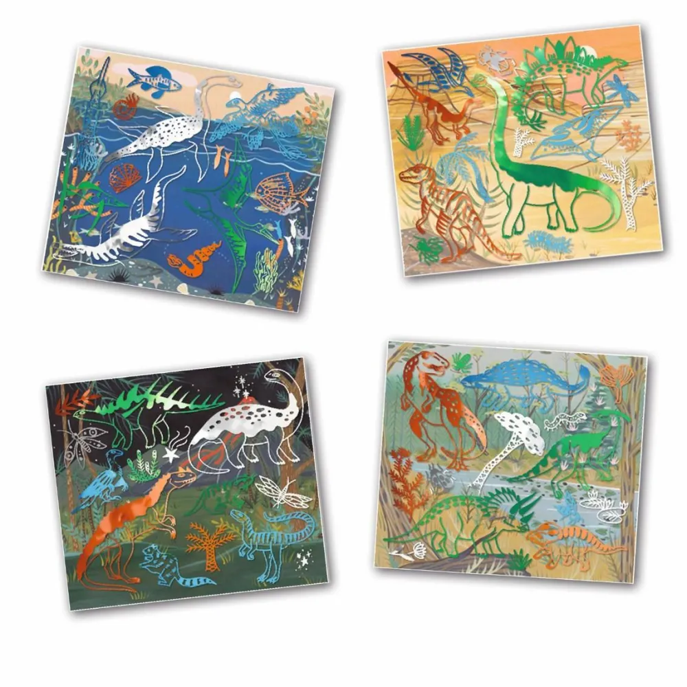 Kreativ Leg|Dinosaur Legetøj<Djeco Artistic Patch - Dino