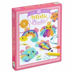 Kreativ Leg|Krea-Fitness<Djeco Artistic Plastic - Krympeplast nøgleringe, Kawaii