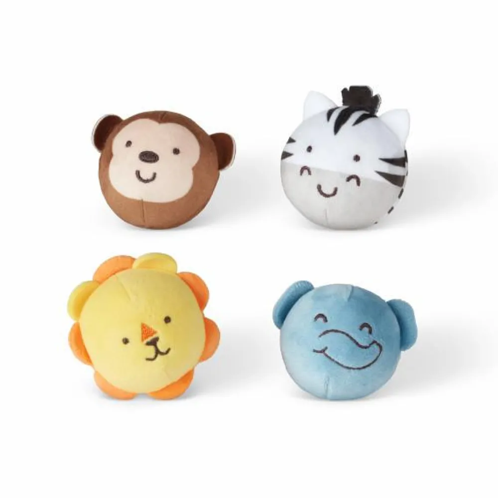 Bolde|Babylegetøj<Melissa & Doug Babybold - Safarivenner, 4 stk