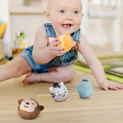 Bolde|Babylegetøj<Melissa & Doug Babybold - Safarivenner, 4 stk