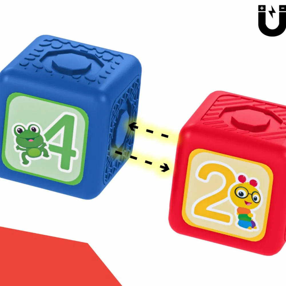 Taktil / Følesans|Stem Læringslegetøj<Baby Einstein - Magnetleg, Add & Stack