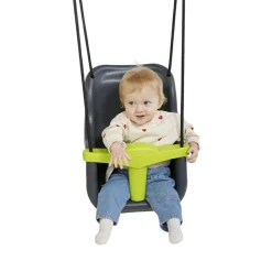 Tumlinge Legetøj|Gynger<DICE Babygynge - Antracit/lime (sort reb)