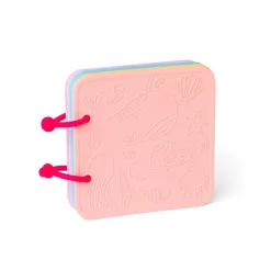Badelegetøj|Taktil / Følesans< Badebog af silikone - Pink