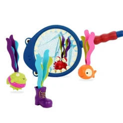Svømmeudstyr|Badelegetøj<B. Toys Badeleg - Fiskesæt Finley Haj, fisk og dyk