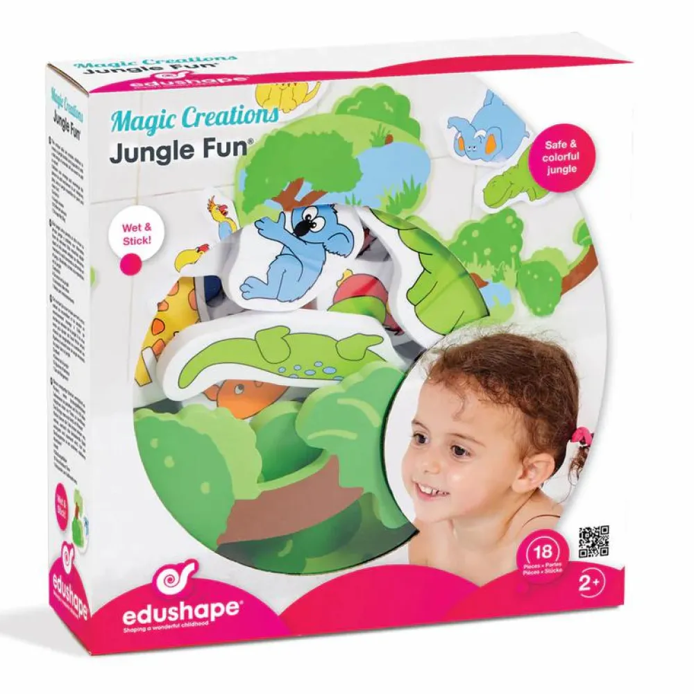 Badelegetøj|Badelegetøj<edushape Badeleg - Junglesjov, 18 dele