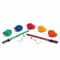 Badelegetøj|Strand- & Sandlegetøj<Djeco Badeænder, 5 stk basis 8 cm + 2 fiskestænger