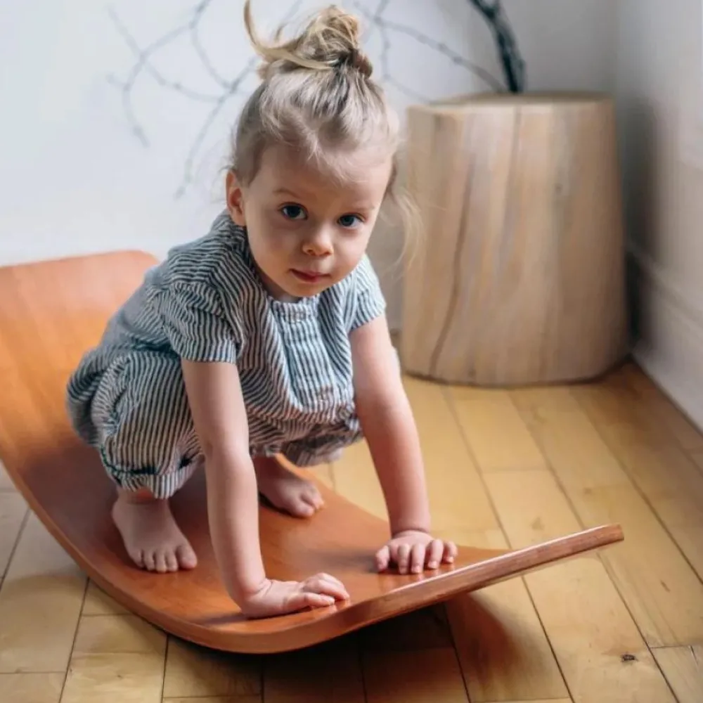 Grovmotorik|Balanceleg<Kinderfeets Balancebræt Kinderboard - Bambus