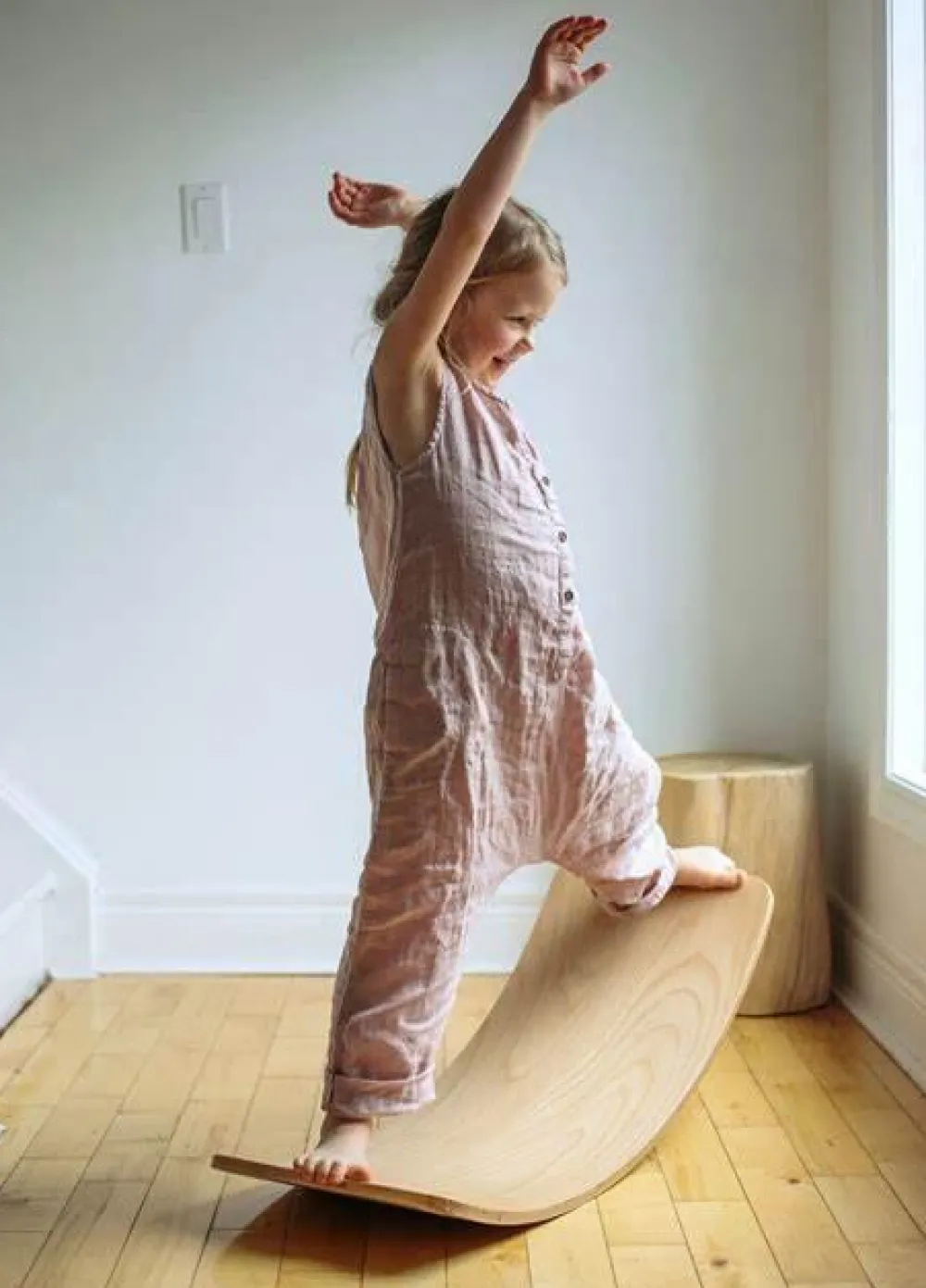 Grovmotorik|Balanceleg<Kinderfeets Balancebræt Kinderboard - Natur