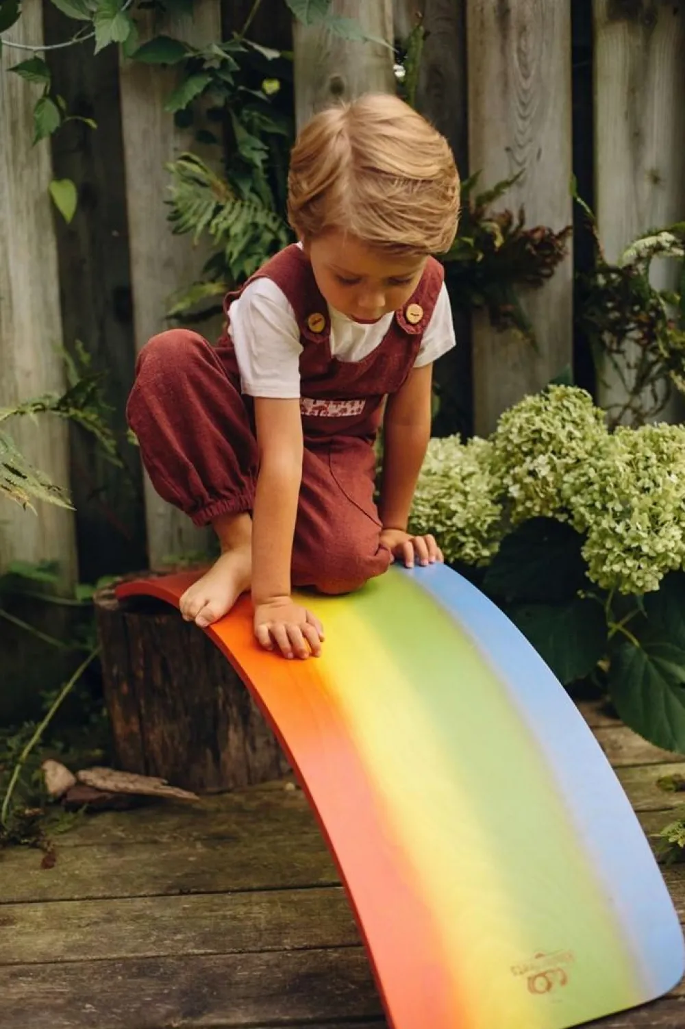 Grovmotorik|Balanceleg<Kinderfeets Balancebræt Kinderboard - Regnbue