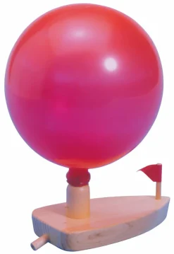 Naturvidenskab|Strand- & Sandlegetøj< Ballonbåd af træ