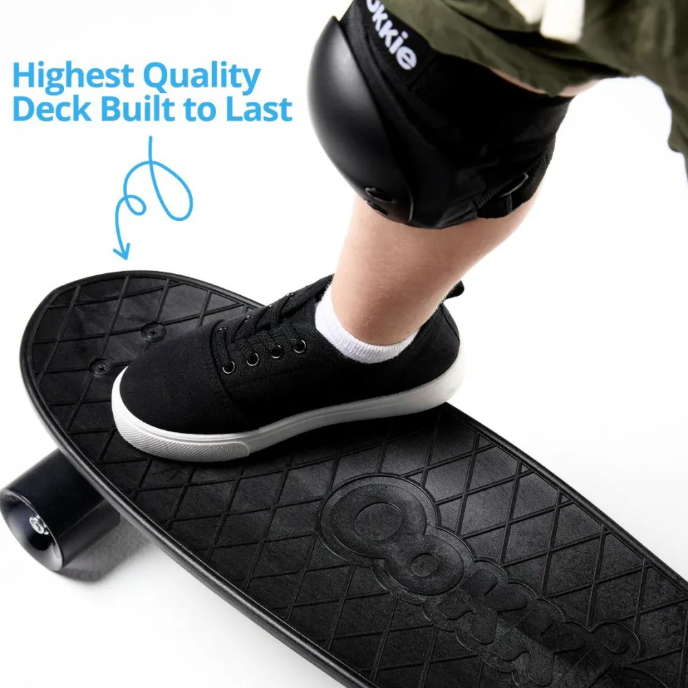 Udeleg|Balanceleg<Ookkie Begynder-skateboard - Sort