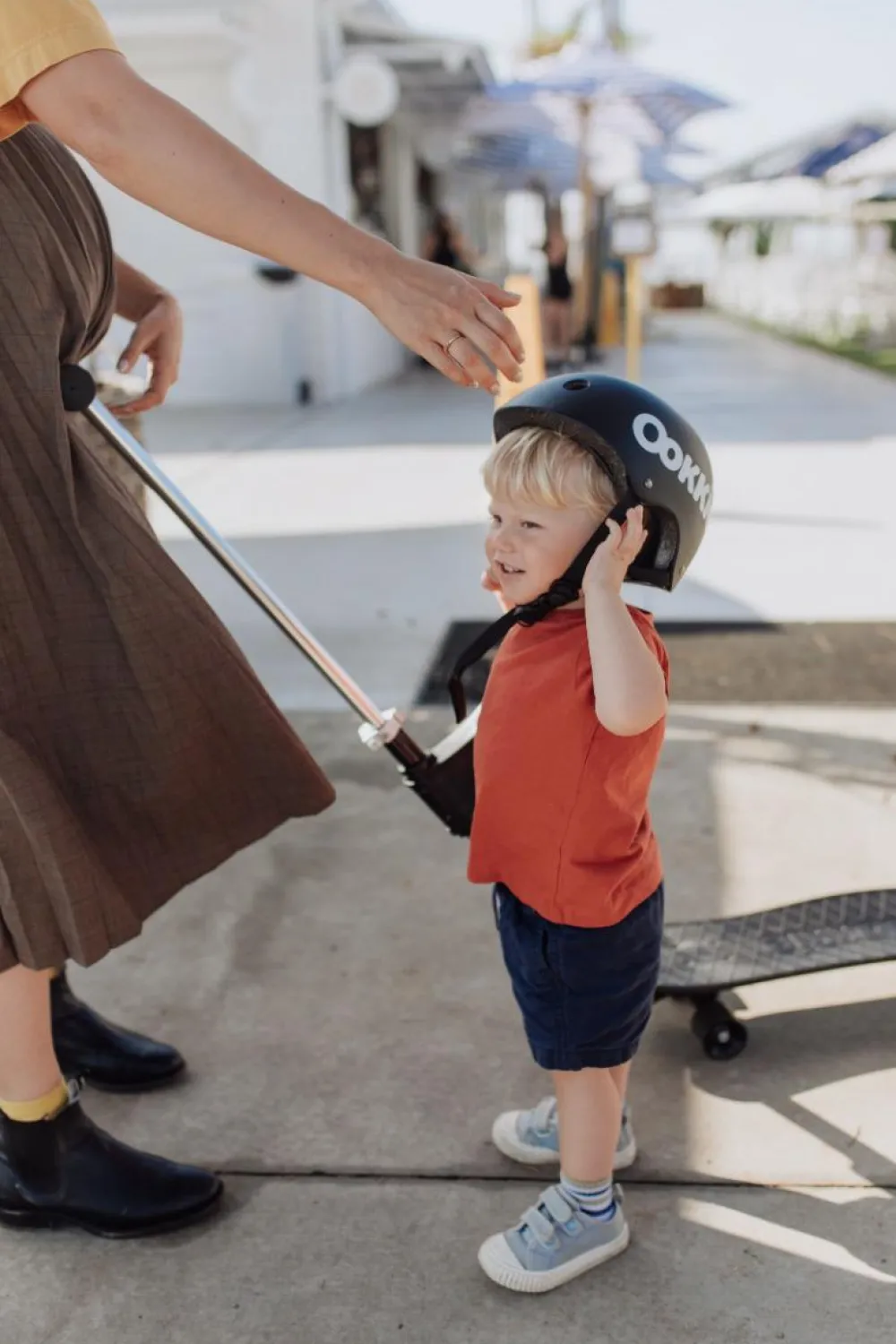Udeleg|Balanceleg<Ookkie Begynder-skateboard - Sort