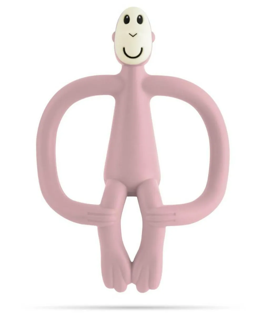 Bidelegetøj|Babylegetøj< Bidering Matchstick Monkey - Støvet rosa