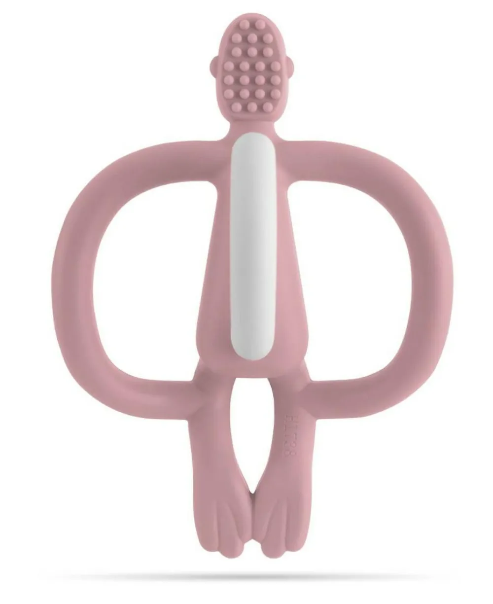 Bidelegetøj|Babylegetøj< Bidering Matchstick Monkey - Støvet rosa