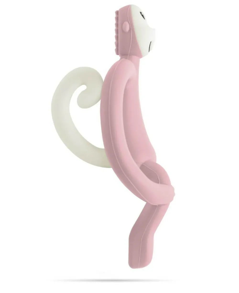 Bidelegetøj|Babylegetøj< Bidering Matchstick Monkey - Støvet rosa