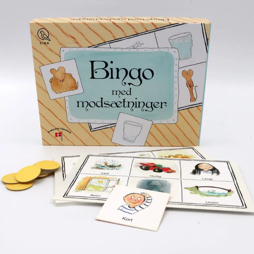 Sociale Kompetencer|Sprog & Leg<Ciha Bingo med modsætninger
