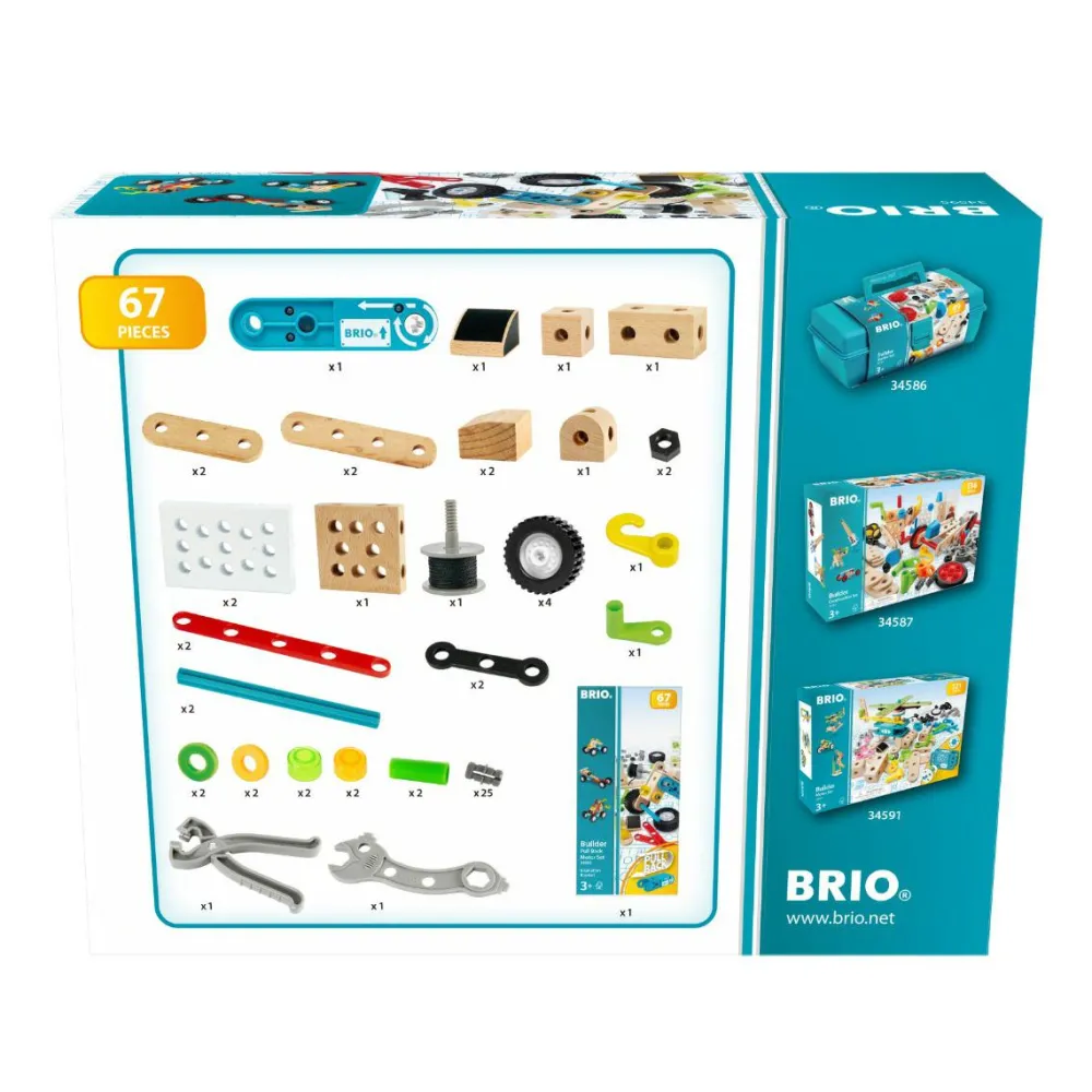 Byggesæt|Bygge- & Træklodser< BRIO Builder - Pull back-motorsæt