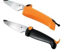 Finmotorik|Med I Køkkenet<Kinderkitchen Børneknivsæt - Orange/Sort