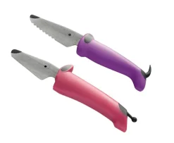 Finmotorik|Med I Køkkenet<Kinderkitchen Børneknivsæt - Pink/Lilla