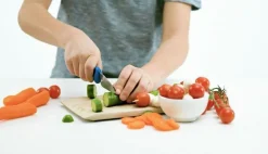 Finmotorik|Med I Køkkenet<Kinderkitchen Børneknivsæt - Pink/Lilla