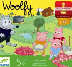 Sociale Kompetencer|Spil<Djeco Børnespil - Woolfy og de 3 små grise