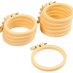 Kreativ Leg<Creativ Company Broderiringe af plast Ø9,5 cm - 10 stk
