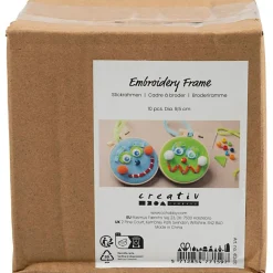 Kreativ Leg<Creativ Company Broderiringe af plast Ø9,5 cm - 10 stk
