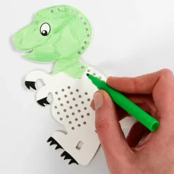 Finmotorik|Dinosaur Legetøj<Creativ Company Broderisæt karton - Dinosaur