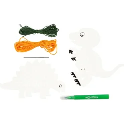 Finmotorik|Dinosaur Legetøj<Creativ Company Broderisæt karton - Dinosaur