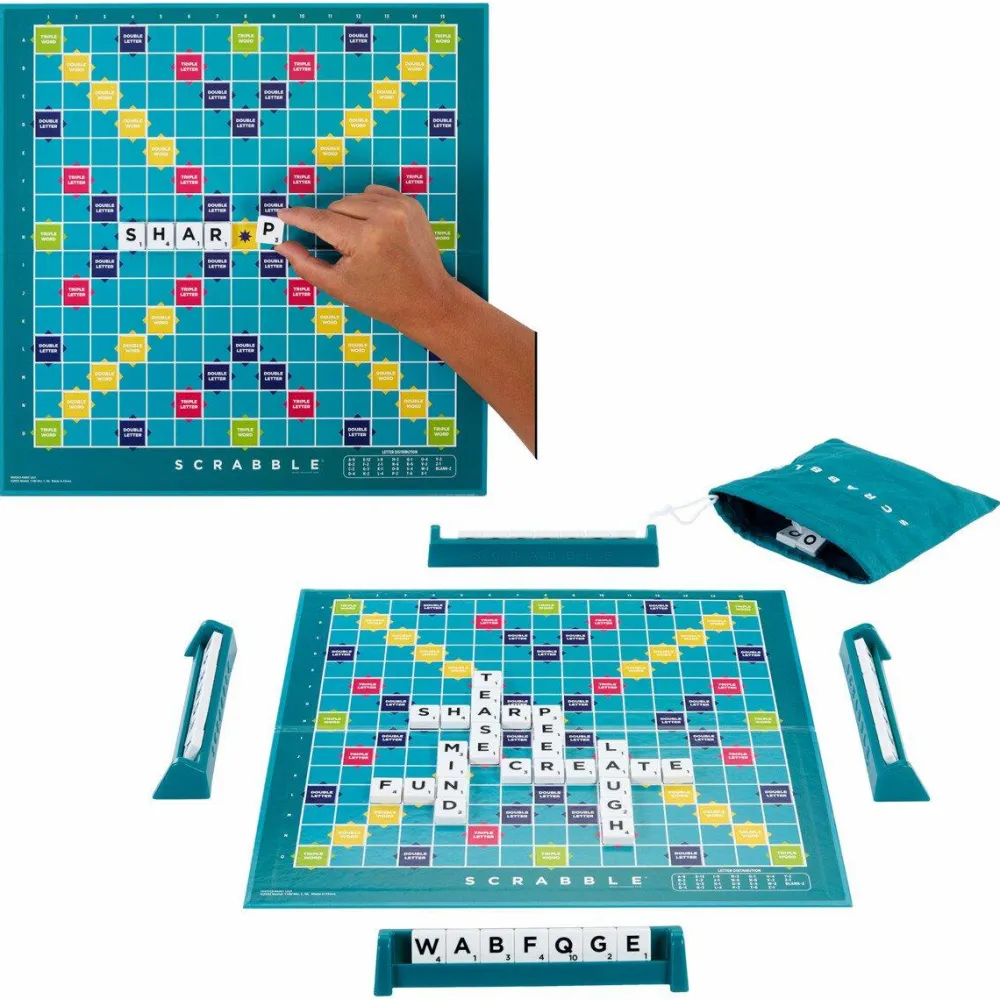 Sprog & Leg|Spil< Brætspil - Scrabble™ 2-i-1