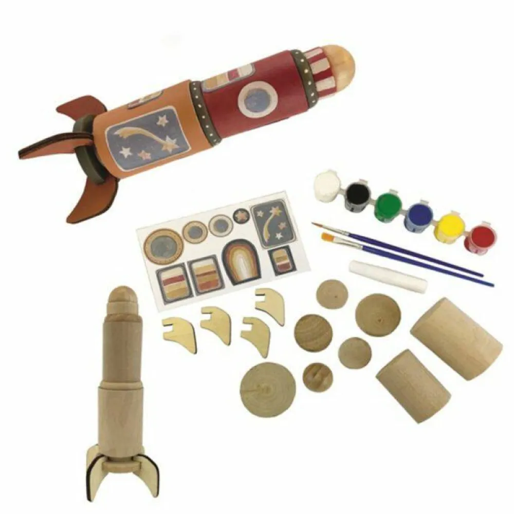 Astronomi|Tegne- & Malegrej<Egmont Toys Byg & Mal - Raket