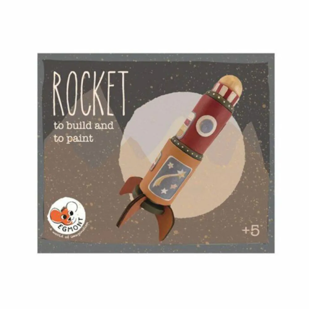 Astronomi|Tegne- & Malegrej<Egmont Toys Byg & Mal - Raket