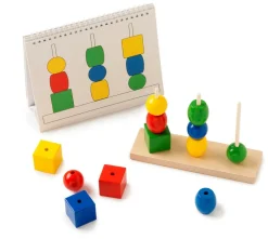Matematik & Leg|Sorterings- & Stablelegetøj<Toys for Life Byg tårne - Lær om form og farve