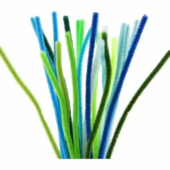 Påske|Kreativ Leg<Creativ Company Chenille Ø6 mm. - Blå/grøn, 25 stk