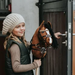 Kæpheste & Tilbehør<Cheval Roi tilbehør - Trense, sort/pink rhinsten