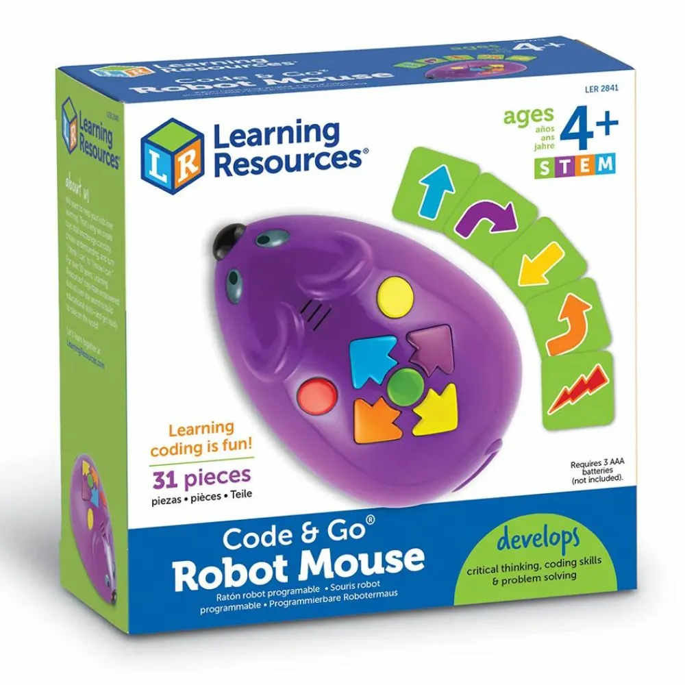 Stem Læringslegetøj|Robot Legetøj<Learning Resources Code & Go Robotmus