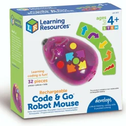 Stem Læringslegetøj|Robot Legetøj<Learning Resources Code & Go Robotmus (genopladelig)