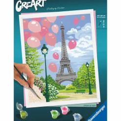 Voksenværk|Krea-Fitness< CreArt Paint by Numbers - Forår i Paris