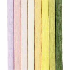 Påske|Kreativ Leg<Creativ Company Crepepapir m. stræk - Pastel, 8 ark