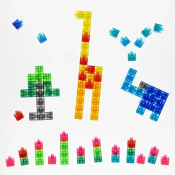 Logik & Talforståelse|Stem Læringslegetøj< Cubes 2 cm - Transparent, 100 stk