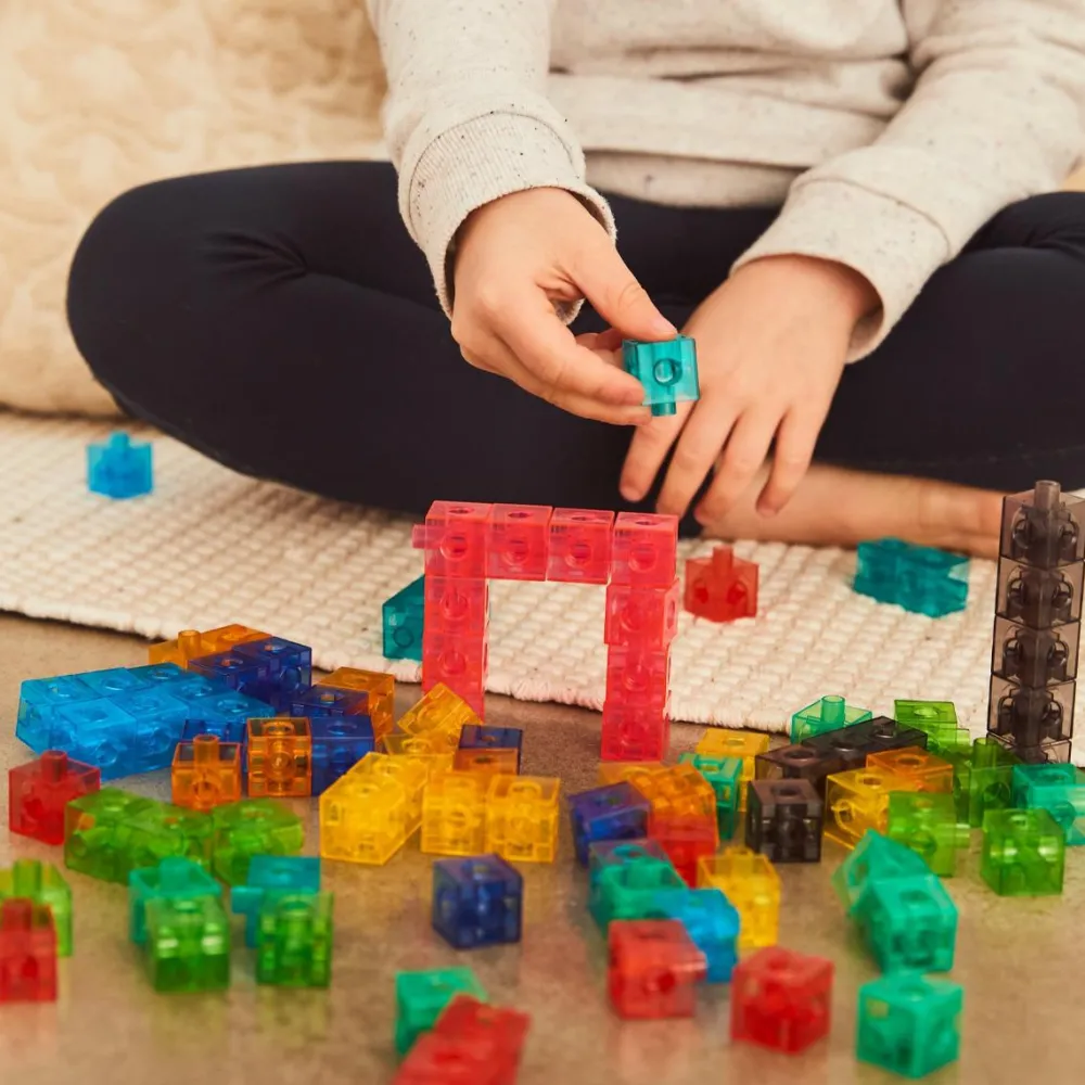 Logik & Talforståelse|Stem Læringslegetøj< Cubes 2 cm - Transparent, 100 stk
