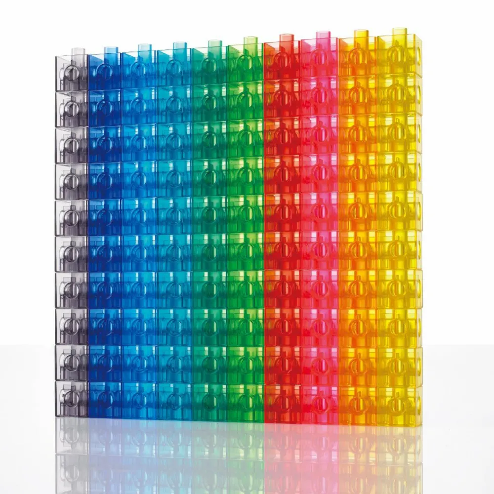 Logik & Talforståelse|Stem Læringslegetøj< Cubes 2 cm - Transparent, 100 stk