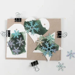 Jul<Creativ Company Cyanotypi (lystryk) - Lav julegave-mærker, 36 stk