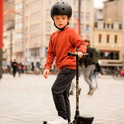 Børnesikkerhed<Scoot & Ride Cykelhjelm, 51-55 cm - Black